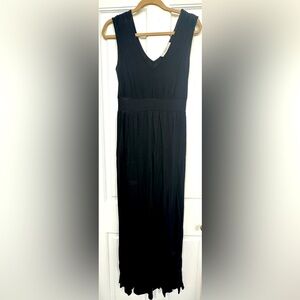 LOFT simple black maxi dress